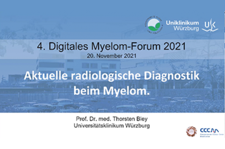 Vorschaubild 4. Digitales Myelom Forum – Aktuelle radiologische Diagnostik beim Myelom (Prof. Dr. med. Thorsten Bley)