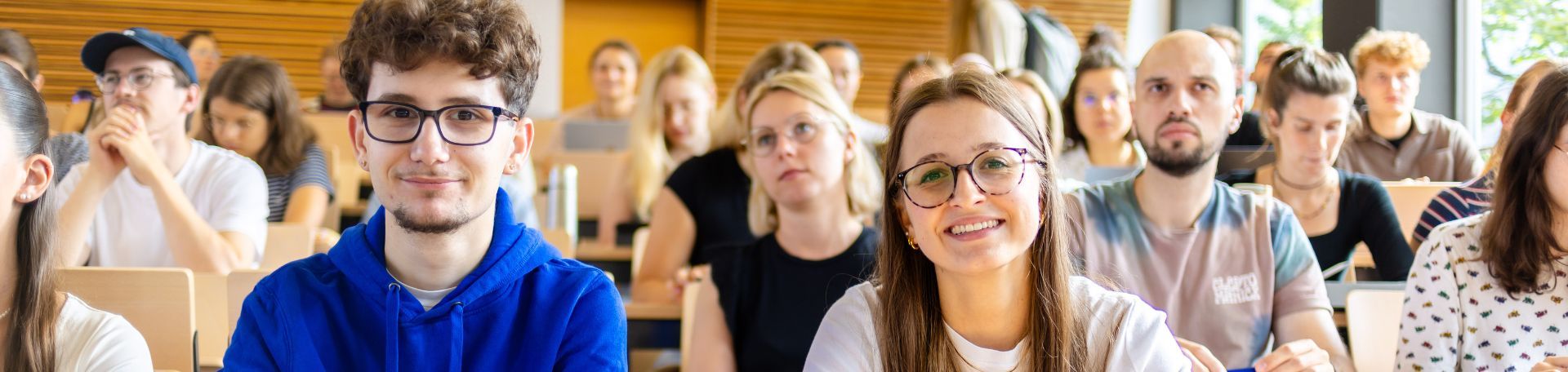 Studierende in einem Hörsaal