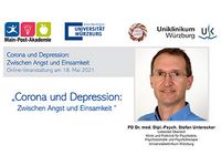 Titel Abendsprechstunde Corona und Depression: PD Dr. med. Unterecker