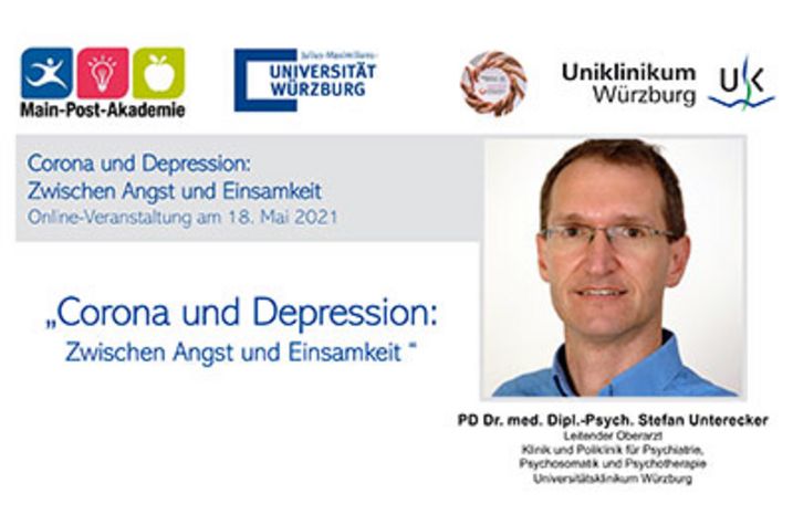 Titel Abendsprechstunde Corona und Depression: PD Dr. med. Unterecker