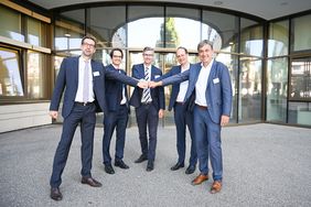 BZKF BORN-Lenkungsgruppe, Direktoren der Radiologischen Kliniken des BZKF v. l. n. r. Prof. Dr. Michael Uder, Prof. Dr. Marcus Makowski,  Prof. Dr. Thorsten Bley, Prof. Dr. Thomas Kröncke, Prof. Dr. Christian Stroszczynski; nicht im Bild Prof. Dr. Jens Ricke