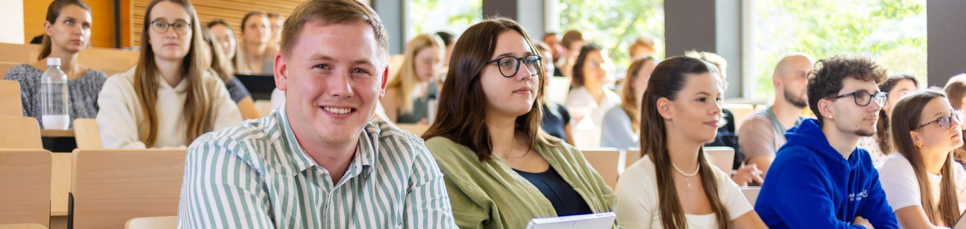 Studierende in einem Hörsaal