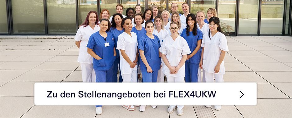 Zu den Stellenangeboten im UKW Flexteam FLEX4UKW
