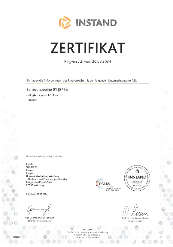 Zertifikat RV Instand 08_2024 Benzodiazepine 01