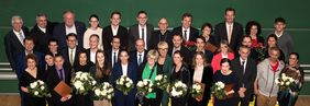 Gruppenbild Hörsaal Preisträger Akteure