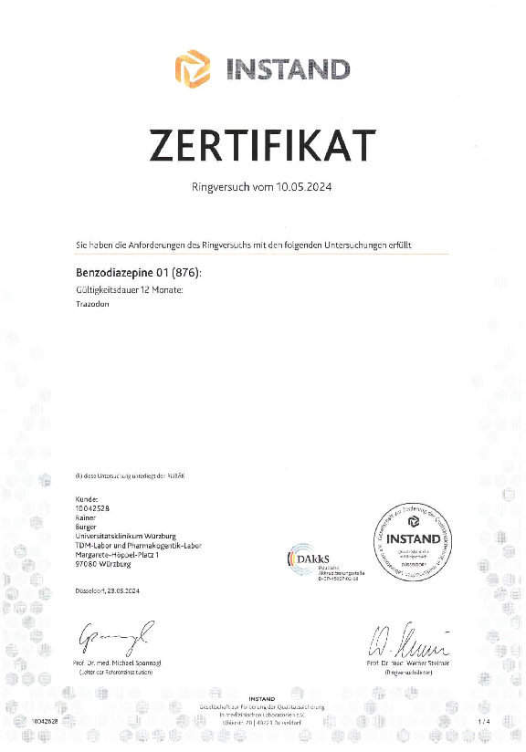 Zertifikat RV Instand 10_2023 Benzodiazepine 01