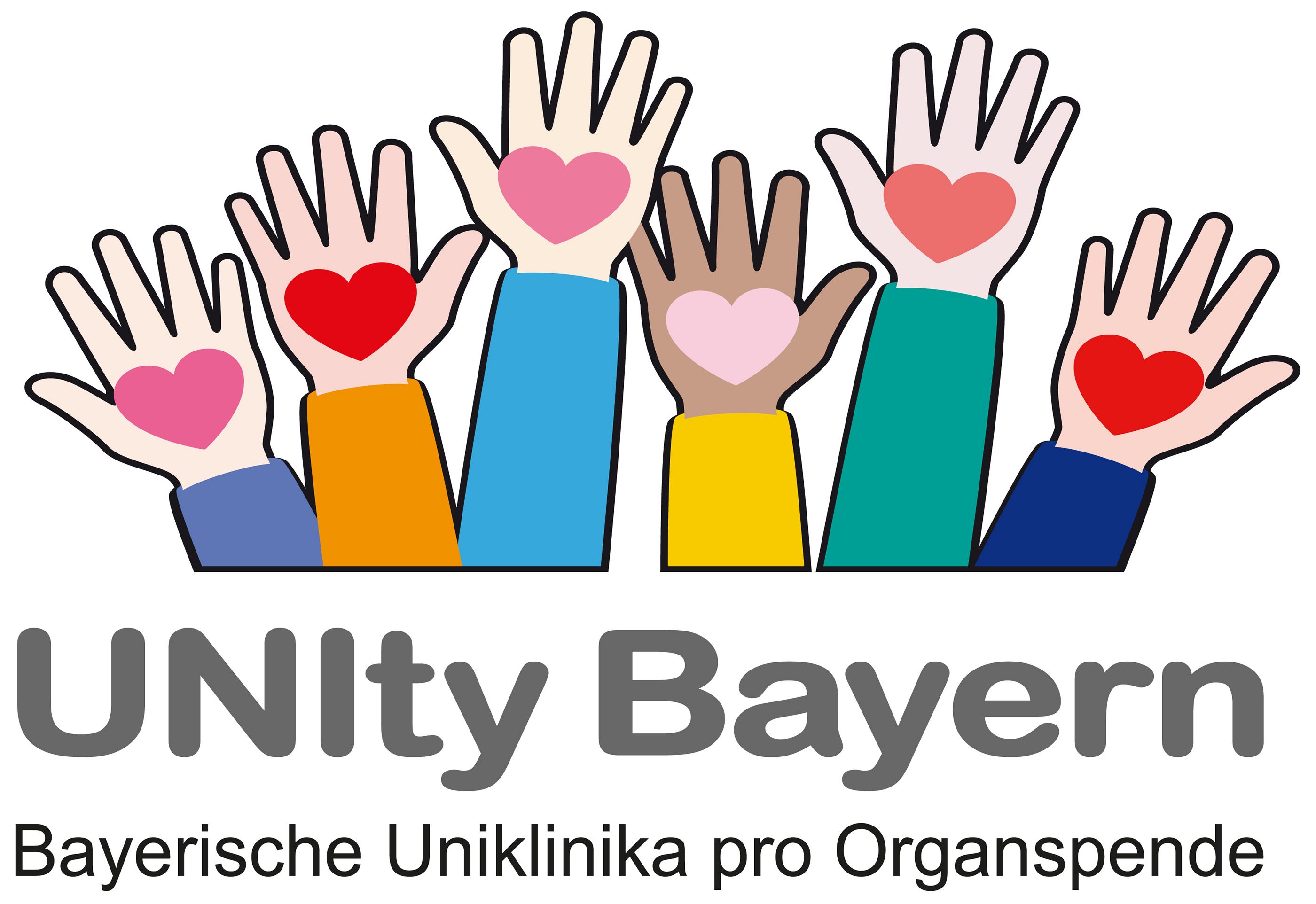 Das gemeinsame Logo der Aktion der sechs bayerischen Universitätsklinika. Nachweis: Bayerns Universitätsklinika.