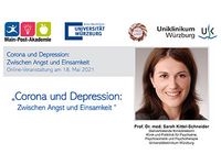 Titel Abendsprechstunde Corona und Depression: Prof. Dr. med. Kittel-Schneider