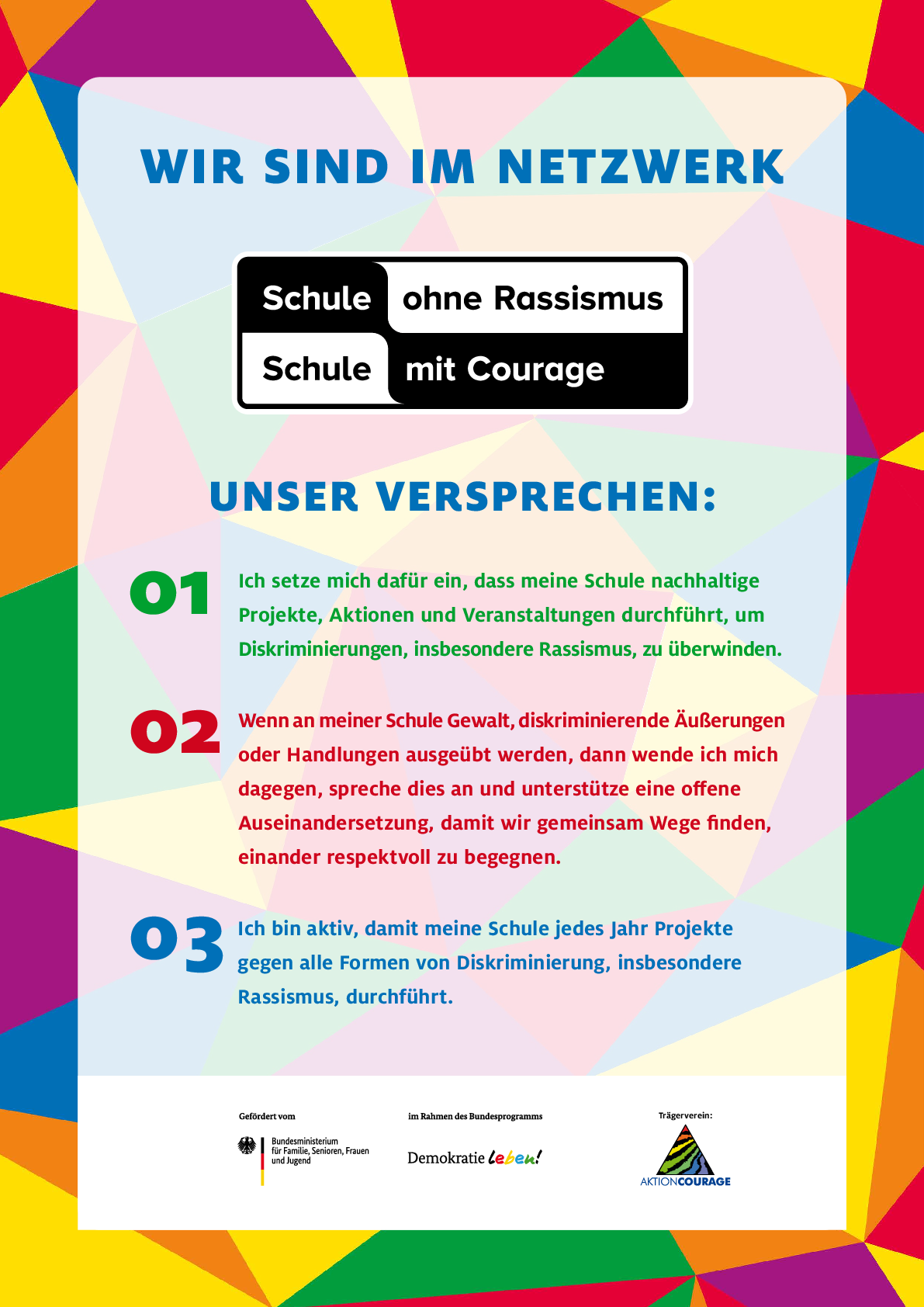 Plakat Schule ohne Rassismus 