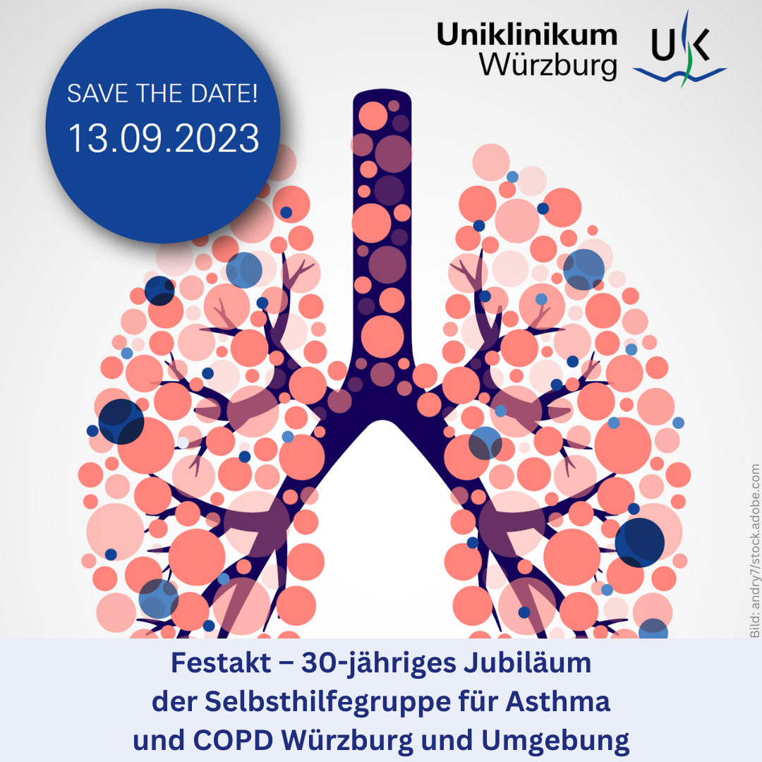 Flyer Jubiläum SHG COPD und Asthma