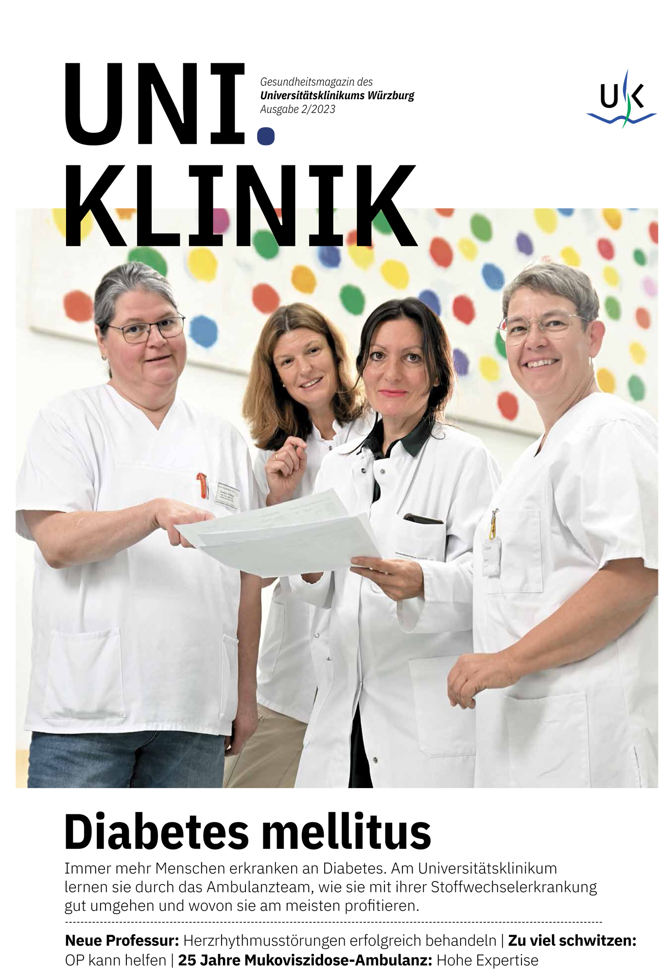 Vier Mitarbeiterinnen der Endokrinologie des Uniklinikums Würzburg