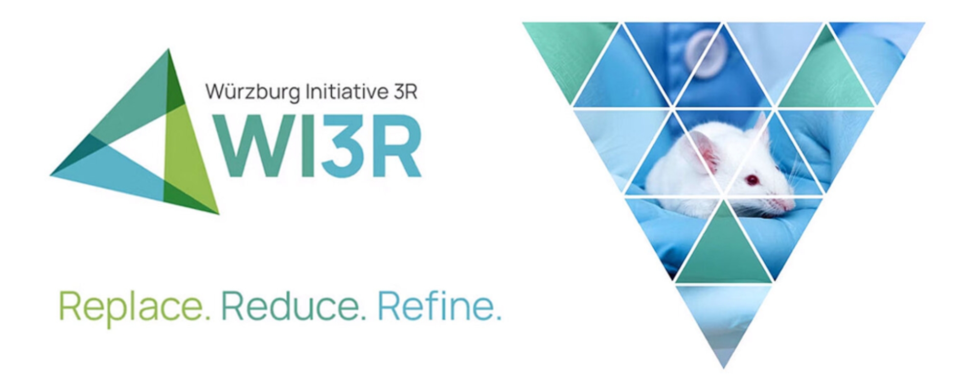HNO WI3R Logo der WI3R-Initiative der Universitätsmedizin Würzburg Replace.Reduce.Refine